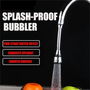 Homynest Hose Extension with 2 Modes Water Saving,Faucet for Kitchen Sink,Water Faucet Sprayer, Flexible Tap Extension for Kitchen Sink (Colour: Silver)