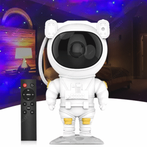 Homynest Astronaut Galaxy Projector with 8 Modes, Remote Control 360° Rotating Head, Timer, Night Lamp for Kids, Adults, Bedroom, Gaming Room, Ceiling Bedroom, Nebula LED, White