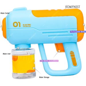 Homynest Toys Gun 1Pcs Automatic Electric Gun 1Pcs Mineral Water Bottle Tank with Rechargeable Battery