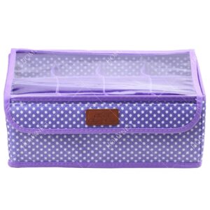 Homynest Big 12 Grid Cloth Storage bag Foldable Storage Box Drawer Bin Baby Cloth Panties Belts Socks Ties Scarf Hair Accessories Multicolor
