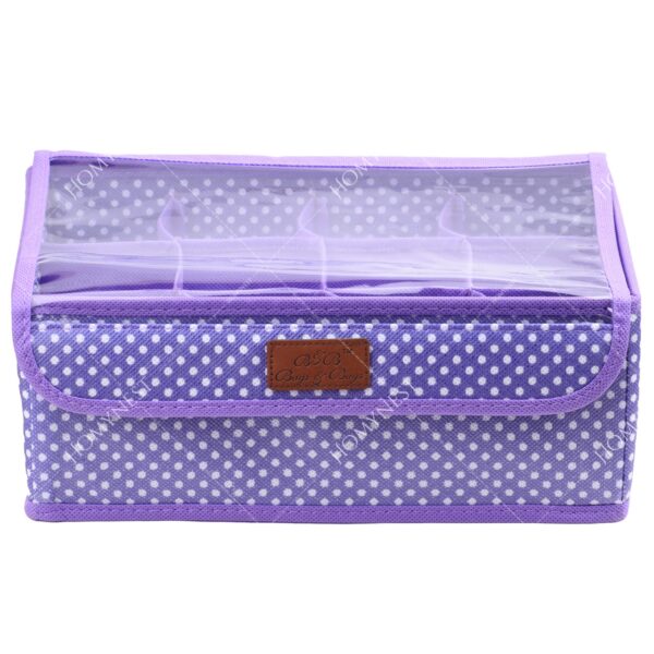 Homynest Big 12 Grid Cloth Storage bag Foldable Storage Box Drawer Bin Baby Cloth Panties Belts Socks Ties Scarf Hair Accessories Multicolor