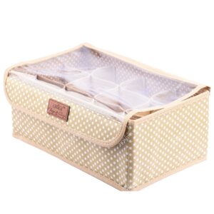 Homynest Big 12 Grid Cloth Storage bag Foldable Storage Box Drawer Bin Baby Cloth Panties Belts Socks Ties Scarf Hair Accessories Multicolor
