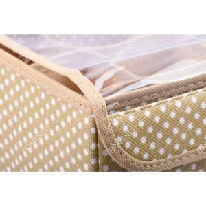 Homynest Big 12 Grid Cloth Storage bag Foldable Storage Box Drawer Bin Baby Cloth Panties Belts Socks Ties Scarf Hair Accessories Multicolor