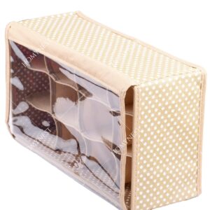 Homynest Big 12 Grid Cloth Storage bag Foldable Storage Box Drawer Bin Baby Cloth Panties Belts Socks Ties Scarf Hair Accessories Multicolor
