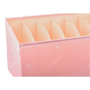 Homynest Big 7 Grid Cloth Storage bag Foldable Storage Box Drawer Bin Baby Cloth Panties Belts Socks Ties Scarf Hair Accessories Multicolor