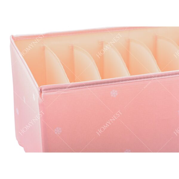 Homynest Big 7 Grid Cloth Storage bag Foldable Storage Box Drawer Bin Baby Cloth Panties Belts Socks Ties Scarf Hair Accessories Multicolor