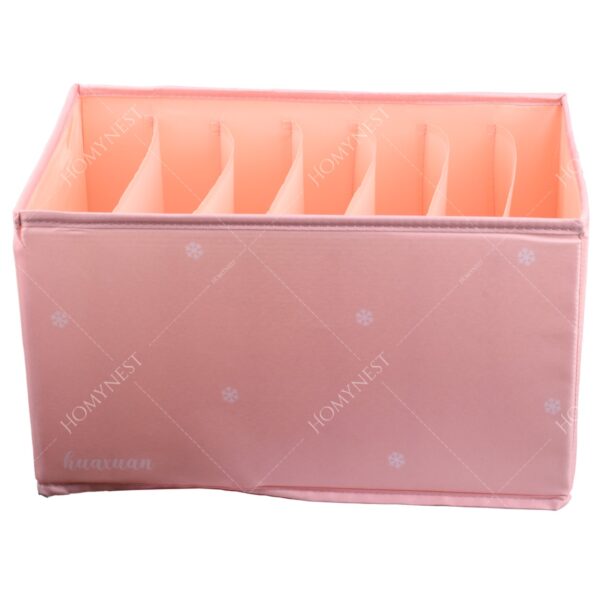 Homynest Big 7 Grid Cloth Storage bag Foldable Storage Box Drawer Bin Baby Cloth Panties Belts Socks Ties Scarf Hair Accessories Multicolor