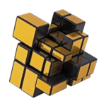Homynest Mirror Cube 3x3x3 Speed Golden Cube Ideal for Kids Adult, Stress Buster Brainstorming Puzzle | Shape Shifter Cube Puzzle Game Toy