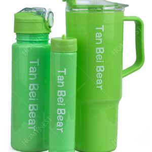 Homynest Plastic Tumbler & Water Bottle Set – 40oz