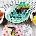 Homynest Silicone Ice Cube Trays 2 Pack - 74 Cavity Per Ice Tray [Multicolor]