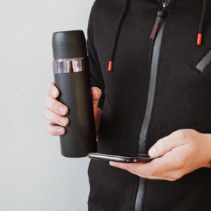 Homynest 500ml Stainless Steel Vacuum Flask Water Bottle Vacuum Insulated Thermos for Tea Coffee Airtight Cap with Cup for Hot and Cold Outdoor Office Camping Travel Mug Multicolor