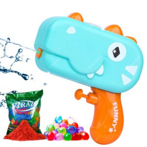 Homynest Holi 1 Blaster Toys Pichkari Funny Cartoon Of Crocodile Shooting 100 Water Balloons 1 PKT Gulal Color Multicolors Holi Pressure Outdoor Blaster Water Gun Toys Pressure Water Gun Toy