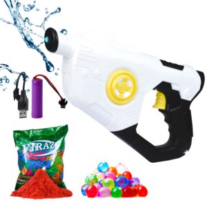 Homynest Black & White Classic Theme 1 Pcs Super Electric Holi Water Gun Toy Pichkari-Rechargeable Battery