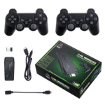 Homynest Wireless video games for tv gaming Retro gaming console with Game Stick 1080p Plug Video Game & Play TV Video Game Set for 2 player with 9Emulator for Kids & Old School Station