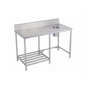 Dish Landing Table With Garbage Chute