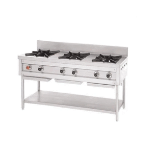 SS Three Burner Range