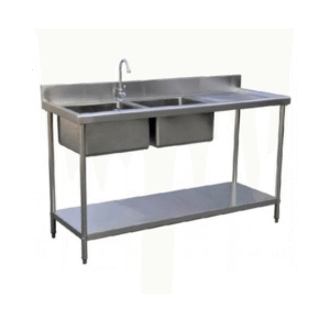 Work Table With Two Sink