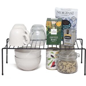 Homynest Pack Of 4 Stainless Steel Under Cabinet Kitchen Dish Rack Expandable Storage Floating Shelves For Kitchen Multipurpose Organizer Extend Up To 580 Mm With Anti-Rust Nano Coating White Shelves